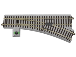 Lionel 647940 S R20 Command Control/Remote Turnout American Flyer FasTrack Right Hand