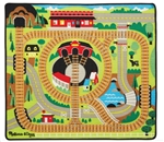 Melissa & Doug 51089  Round the Rails Train Rug