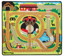 Melissa & Doug 51089  Round the Rails Train Rug