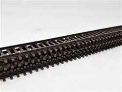 Micro Engineering 12-104 HO Standard Gauge Weathered Flex-Track 3' Sections pkg(6) Code 83 Rail w/Wood Ties