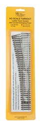Micro Engineering 14-712 HO Code 83 Ladder Track System Turnout #5b Left Hand Curved Diverging Track