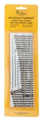 Micro Engineering 14-716 HO Code 83 Ladder Track System Turnout #5d Left-Hand Intermediate Ladder