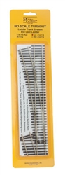 Micro Engineering 14-718 HO Code 83 Ladder Track System Turnout #5e Left Hand Last Ladder