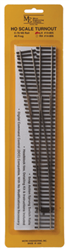 Micro Engineering 14-805 HO Code 70 No. 6 Turnout Flex-Track Left-Hand