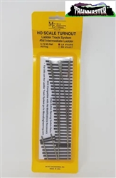 Micro Engineering 14-816 HO Code 70 #5d Intermediate Ladder Turnout Ladder Track System Left Hand