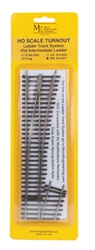 Micro Engineering 14817 HO Code 70 #5d Intermediate Ladder Turnout Ladder Track System Right Hand