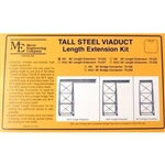 Micro Engineering 75-526 HO Tall Steel Viaduct Length Connection 30'