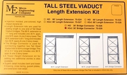 Micro Engineering 75-529 HOn3 Tall Steel Viaduct Length Connection 30' Includes Track