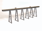 Micro Engineering 75-551 HOn3 210' Tall Steel Viaduct Low Bridge w/Bents 55 Bridge Flex-Trak