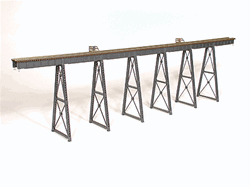 Micro Engineering 75-551 HOn3 210' Tall Steel Viaduct Low Bridge w/Bents 55 Bridge Flex-Trak