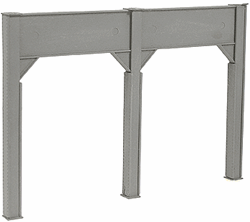 Micro Engineering 80-175 HO Bridge Support 3-3/8 x 9-1/2" 