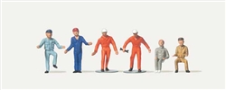 Merten 212522 HO Truck Drivers and Occupants pkg(6)