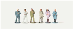 Merten 215004 HO Passers-By Economy Series #1 pkg(6)