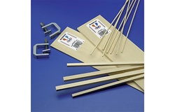 Midwest 4077 Basswood Strips Each 5/16" Thick x 24" Long 5/16" Thick Pkg 18