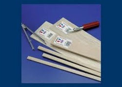 Midwest 6044 Wood Strips Balsa 1/8 x 1/8 x 36" Pkg 36