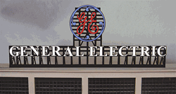 Micro Structures 2781 General Electric Animated Neon Billboard