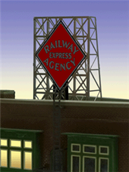 Micro Structures 338870 Railway Express Agency Animated Rooftop Billboard Small