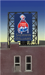 Micro Structures 338935 Sherwin Williams Paints Animated Rooftop Billboard Small for N & Z Scales Lattice