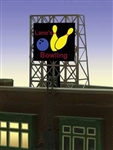 Micro Structures 338955 Bowling Rooftop Billboard Light Works USA Small for N & Z Scales