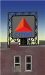 Micro Structures 339075 Citgo Animated Rooftop Billboard Small for N & Z Scales