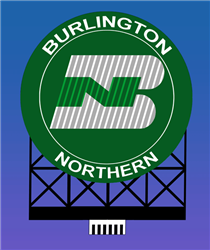 Micro Structures 440702 Burlington Northern Animated Neon Billboard Light Works USA Small