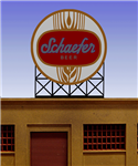 Micro Structures 441302 Schaefer Beer Animated Neon Billboard Light Works USA Small for HO/N