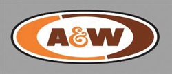 Micro Structures 55045 A&W Root Beer Double-Sided Rotating Sign Sign: 2-5/8 x 1" 6.6 x 2.5cm 2" 5.1cm Tall Mast w/3-3/16" 3.1cm Base 502-55045