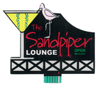 Micro Structures 8681 The Sandpiper Lounge Animated Neon Billboard