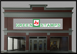 Micro Structures 882051 S&H Green Stamps Animated Neon Rooftop Billboar