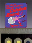 Micro Structures 882651 Chicken Ranch Animated Neon Billboard