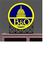 Micro Structures 882701 Baltimore & Ohio Animated Neon Rooftop Billboard For HO & O Scales