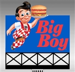Micro Structures 882901 Big Boy Animated Neon Billboard Large for HO & O Scales