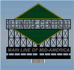Micro Structures 883051 Illinois Central Animated Neon Billboard Light Works USA Large