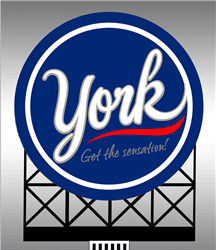 Micro Structures 883351 York Peppermint Pattie Animated Billboard Large for HO and O Scales