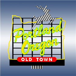 Micro Structures 883501 Portland White Stag Animated Neon Billboard Large