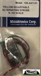 Miniatronics 100-AAY-01 Adjustable Alternating Strobe Yellow