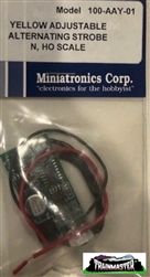 Miniatronics 100-AAY-01 Adjustable Alternating Strobe Yellow