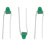 Miniatronics 12-002-12 Micro Mini Light Emiting Diodes (LEDs) 1/16" Diameter Green Pkg(12)