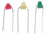 Miniatronics 12-030-18 Standard Light Emiting Diodes (LEDs) 1/8" Diameter 6 Each Red, Green, Yellow Pkg(18)