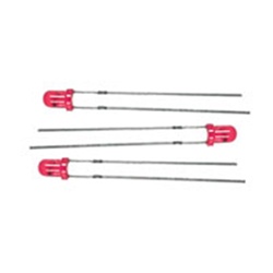 Miniatronics 12-131-03 Blinker/Flasher Suberbrite Light Emiting Diodes (LEDs) 1/8" 3mm Diameter Red