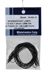 Miniatronics 18-025-10 Micro Miniature Lamps 1.5V 25mA 1.2mm Diameter Clear Pkg 10