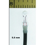 Miniatronics 18-028-20 Micro Miniature Lamps Sub Miniature 14V 80mA 5.5mm Diameter Clear Pkg 20