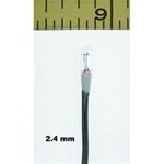 Miniatronics 18-201-20 Micro Miniature Lamps 1.5V 40mA 2.4mm Diameter Clear Pkg 20