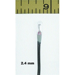 Miniatronics 18-201-20 Micro Miniature Lamps 1.5V 40mA 2.4mm Diameter Clear Pkg 20