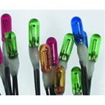 Miniatronics 18-A12-20 Micro Miniature Lamps 12V 50mA 2.4mm Diameter 5 Each Blue, Green, Red & Yellow Pkg(20)