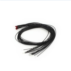 Miniatronics 18-R03-10 Micro Miniature Lamps Colored 1.5V 30mA 1.2mm Diameter Red Pkg(10)