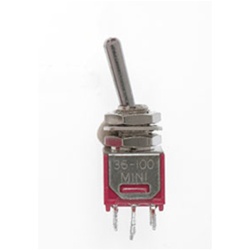 Miniatronics 3610002 Toggle Switches Sub Miniature 3 Amp. 120V (2 pcs.) D.P.D.T.
