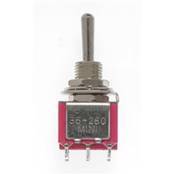 Miniatronics 36-260-08 Miniature Toggle Switches DPDT 5-Amp 120-Volt Center-Off Pkg(8)