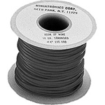 Miniatronics 48-180-01 18 Gauge Stranded Single Conductor Wire 100' Black
