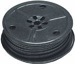 Miniatronics 48-428-25 28-Gauge Flat Four-Conductor Stranded Miniature Wire 25' Black